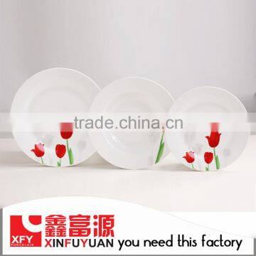 White Square Restaurant Fine Porcelain Dinner Set