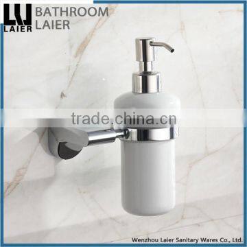 Bathroom Fittings Furniture Zinc Alloy Chrome Finishing Bathroom Accessories Wall Mounted Soap Dispenser