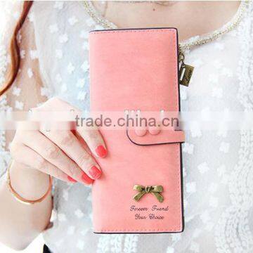 2015 most favorite leather wallet woman wallet