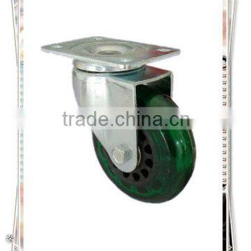 Good Quality Medium Duty Double Bearing PVC Reversible Pattern Swivel Wheel