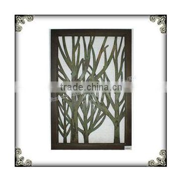 Handmade glass tree wall decor