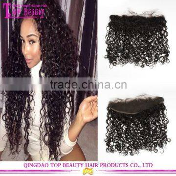 13*4 Brazilian Unprocessed Hair Pieces Closures Full Lace Frontal