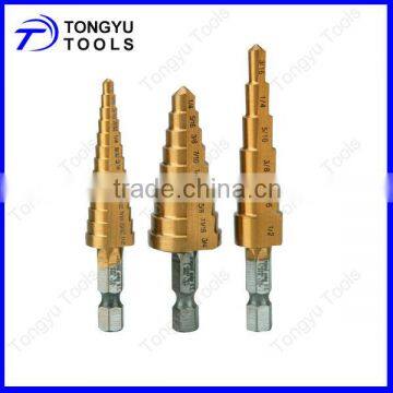 HSS Tin-coated Step Drill Bits