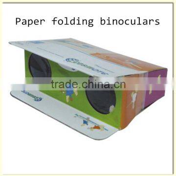 Cheapest promotion festival gifts folding paper binoculars