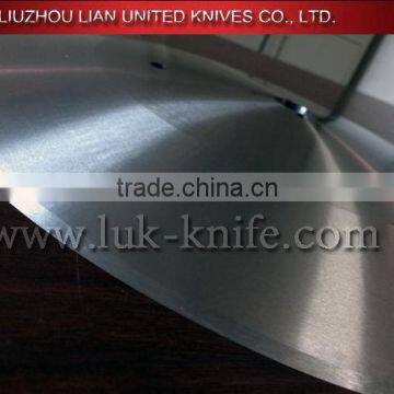 370mm big ciruclar fabric dish knife cutting knife blade/1.2379 D2 material polish buff cutting dish blade