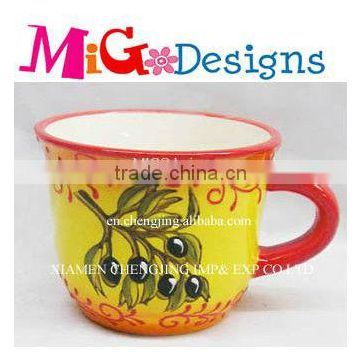 Large Yellow Decor Lovely Unique Ceramic Mugs