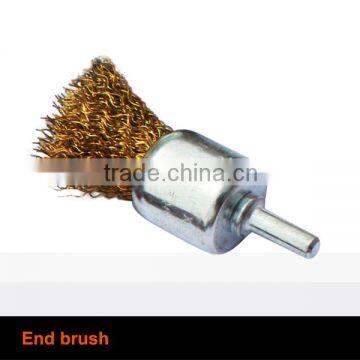 crimped abrasive wire end brush