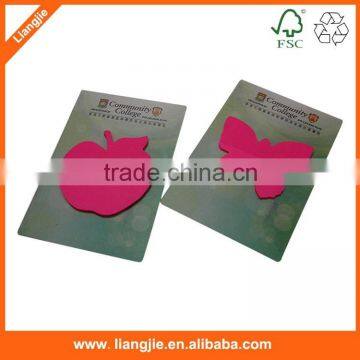 Apple Shape Die Cut Transparent Mini Plastic Sticky Note Pad photo-2