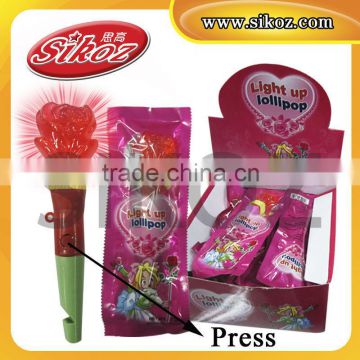 SIKOZ Brand SK-B015 Rose Light up Fruit Lollipop