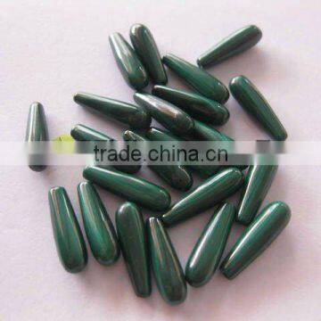 New arrival wholesale malachite plain teardrop gemstone pendant