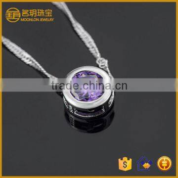 Hot Tibetan Silver Jewelry Alloy and Silver Plated Pendant With cz Stone