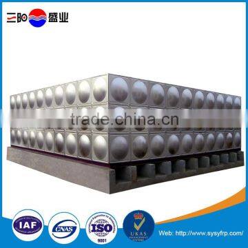 Large size manufacture supply square stainless steel hot water storage tanks