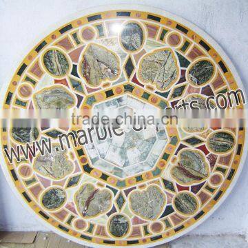 Home Decoration marble overlay Table Tops