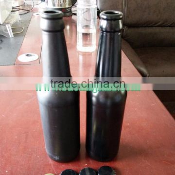 11oz 330ml black color beer wine glass bottle