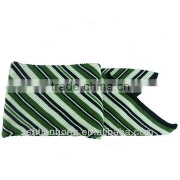 winter fashional 100 acrylic stripe knitted long scarves