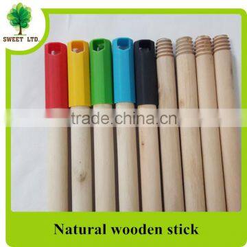 Wooden shovel handle for agricultural broom and brush wooden stick handle