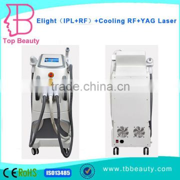 2016 OEM E-light Ipl Rf Nd Yag Laser 2.6MHZ Multifunction Machine With Rf 2014 Unwanted Hair Skin Whitening