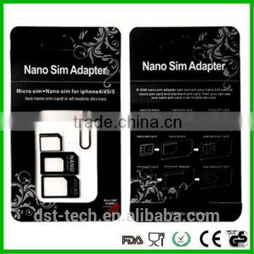 High Quality 5 in 1 Nano Sim Card Adapters Standard Sim Card & Tools for IPhone photo-3