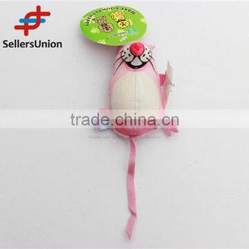 No.1 yiwu exporting commission agent wanted good quality pink mouse cat toy