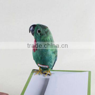 simulation animal real fur bird toy parrot