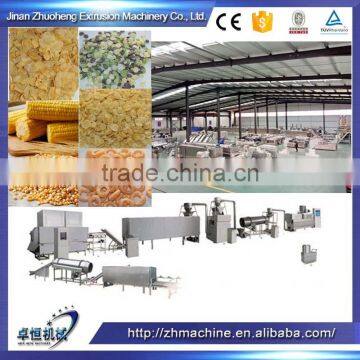 Automatic Twin Screw Puffed corn flakes machine