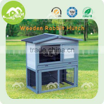 large run 2 storey build with tray wooden outdoor rabbit hutch,beauty rabbit hutch,beautiful rabbit cage