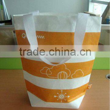 The orange stripes Tyvek bag