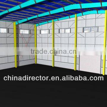 Low cost light steel frame prefabricated sheds structural steel hanger