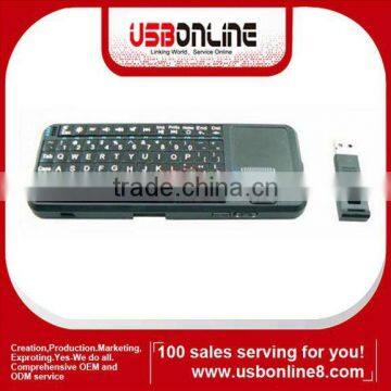 2.4G mini wireless keyboard with Touchpad