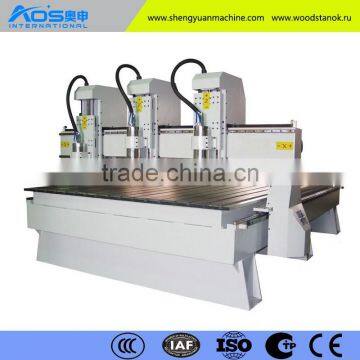 Spot Supply Chinese Good Machine Four Spindles 4 Axis CNC Router Nc Studio System Copyrighted Software photo-3