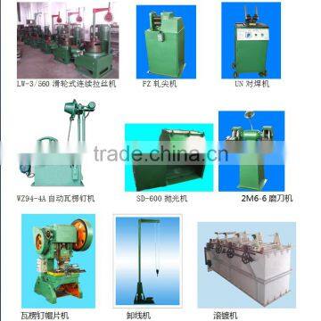 factory production automatic iron wire roofing nail making line