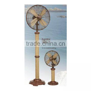 Darby Wood Grain 16-Inch Floor Fan.Decorative Standing Fan