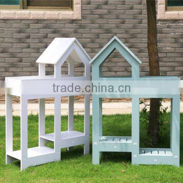 Home New Style Furniture Living Room Decorative Tall Wood Plastic Shelf Flower Pot Stands photo-6