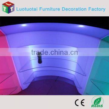 Dongguan led commercial furniture led lighting bar counters