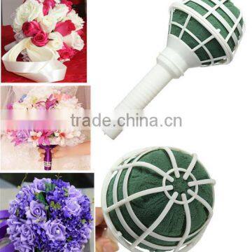 Wedding Bouquet Flower Holder With Flower Foam Floral Wrapping Material