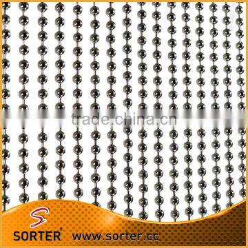 sparkling popular metal ball chain curtain/steel beaded chain curtain/anti static room divider