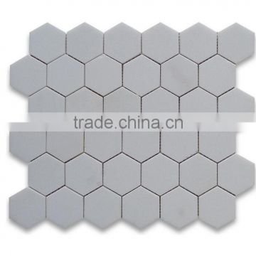 kitchen backsplash Handmade light grey Concrete Hexagon Tiles