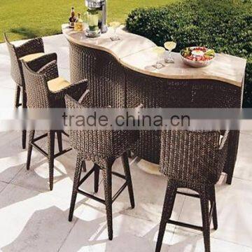 Santa Clara Wicker/Rattan Outdoor Furniture Bar Set