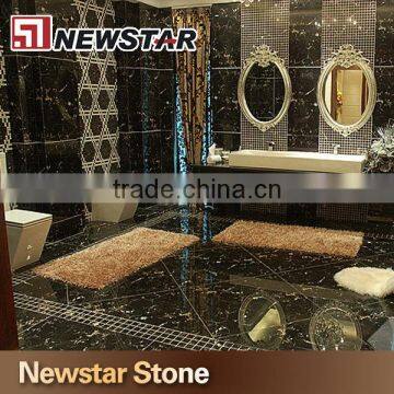 Newstar Black Bathroom Vanity Custom Cut Marble Table Top Vanity With Tops