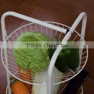 Wholesale Metal 3 Tiers Kitchen Fruit and Vegetable Floor Display Stand