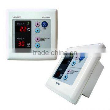 Korean thermostat for heating film & heating cable (temperature controller, temperature regulator) UTH-JP Sauna(6Kw capacity)