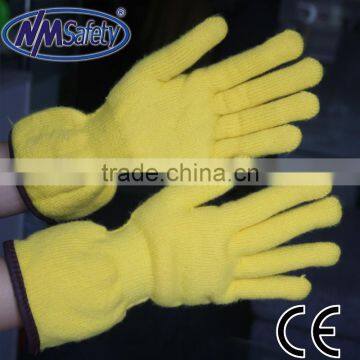 NMSAFETY Removable Pvc Long Glove With Yellow Nappy Liner in Side Oil Proof Gloves photo-2