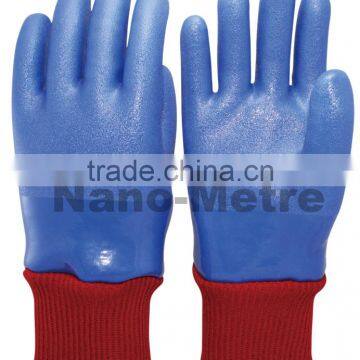 NMSAFETY safety equipment PVC winter glove safety gloves in china