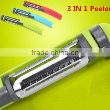 Hand Adjustable 3 In 1 Multifunction Fruit & Vegetable Peeler