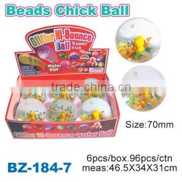 TPU Colorful Bouncing Beads Chick Balls