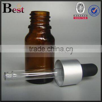 Hot Products Essential Oil Silver Aluminum Dropper Bottle Different Size Orange Rubber Amber Glass Dropper Bottle Cost Price photo-5