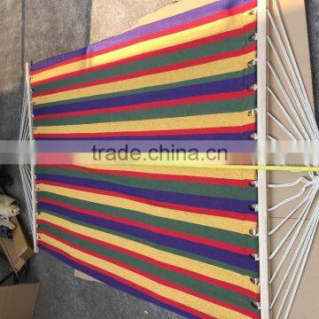 Cheap Colored Cotton Hammock With Arc Metal Stand photo-2