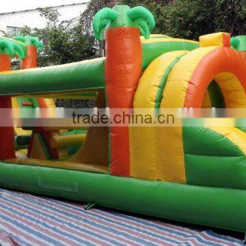 100 Foot Inflatable Obstacle Course Bounce Houses Inflatable Fun Run for Rent photo-2