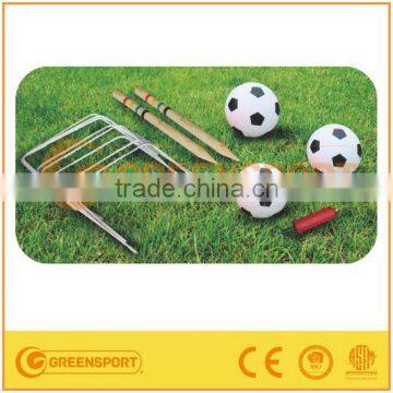 GSSGCR20 Football wooden croquet outdoor game set