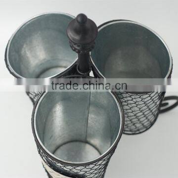 Daily Life Style Storage Can Gabage Stake Kitchen Tool Metal Cutlery Holder photo-4